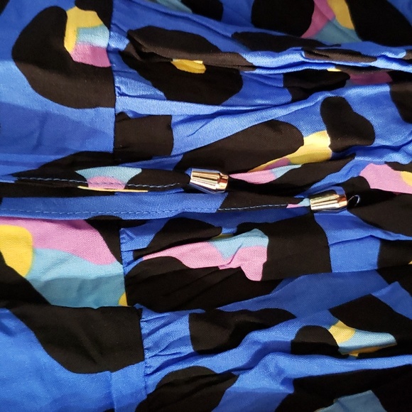 Proud Poppy Diego Dress in Classic Blue Leopard Print. US 10. Blue Animal Print. - Picture 10 of 10